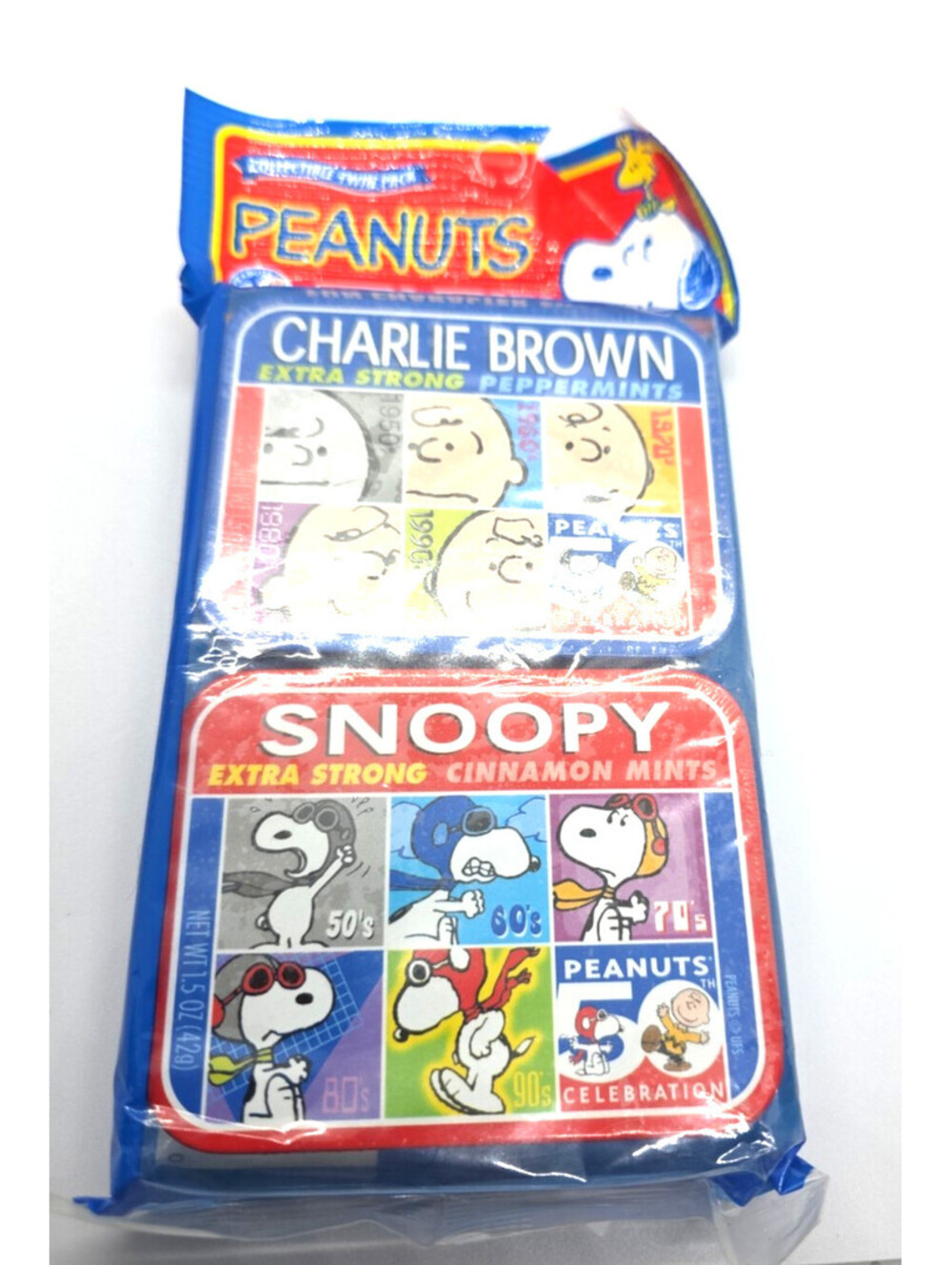 Vintage 2005 Ragold Peanuts SNOOPY CANDY TINS NEW- - COLLECTIBLES 50th